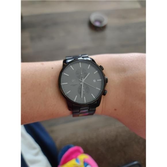 Men Watches with Stainless Steel Waterproof Chronograph Quartz Watch for Men - Picture 2 of 7